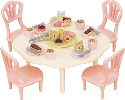 Sylvanian Families 5742 Sweets Party Set Dollhouse Playsets 30 Tea Time
