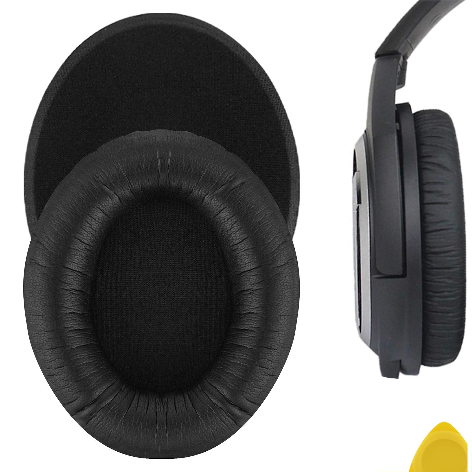 Geekria Replacement Ear Pads Compatible with Sennheiser HD418, HD419, HD428, HD429, HD439, HD438, HD448, HD449 Headphones, Ear Cushions (Black)