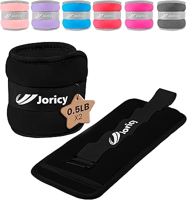 Ankle Weights A Pair of 1/2/3/4/6/8/10/12/20 LBS Wrist Leg Arm Weights for Women Men with Adjustable Straps, Strength weighted for Physical Therapy Running Walking Fitness Gym Workout