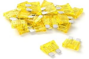 SVZ (25Pcs) 20 Amp Standard Car Fuses, 20A Automotive Fuse(ATO/ATC), Blade Fuse for Car/RV/Truck/SUV/Motorcycle/Boat