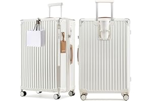 Joyway 28 Inch Luggage with Spinner Wheels,Hardside Large Luggage with Cup Holder,Lightweight Checked Suitcase with TSA Locks