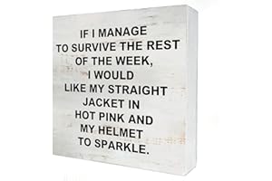 YIGAUE I Match Energies Wooden Box Sign with Saying Desk Decor 5 x 5 Inch Funny Office Box Sign Wood Plaque Block Sign Rustic Home Office Decor Coworker Gift