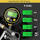ATsafepro Digital Tyre Pressure Gauge & Inflator 200 PSI with LED Light view 4