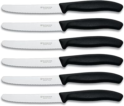 Victorinox Swiss Army Cutlery Ensemble de couteaux à steak dentelé Swiss Classic