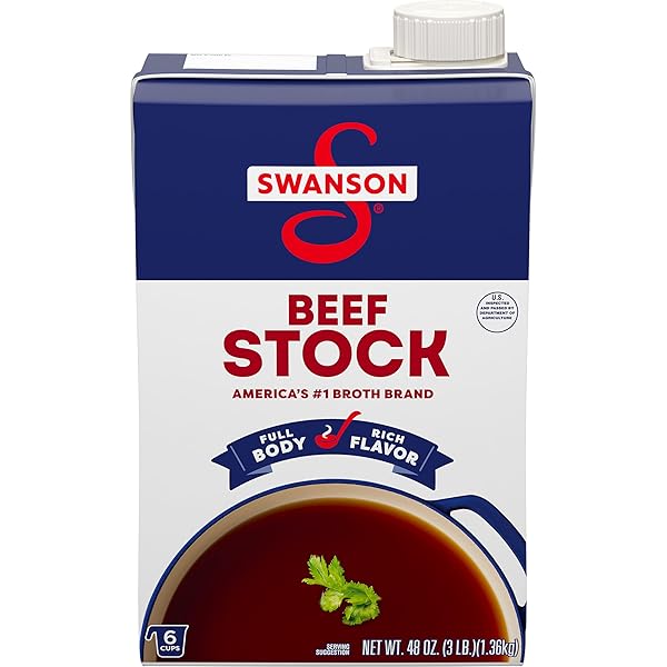 SWANSON BEEF STOCK, 48 OZ CARTON