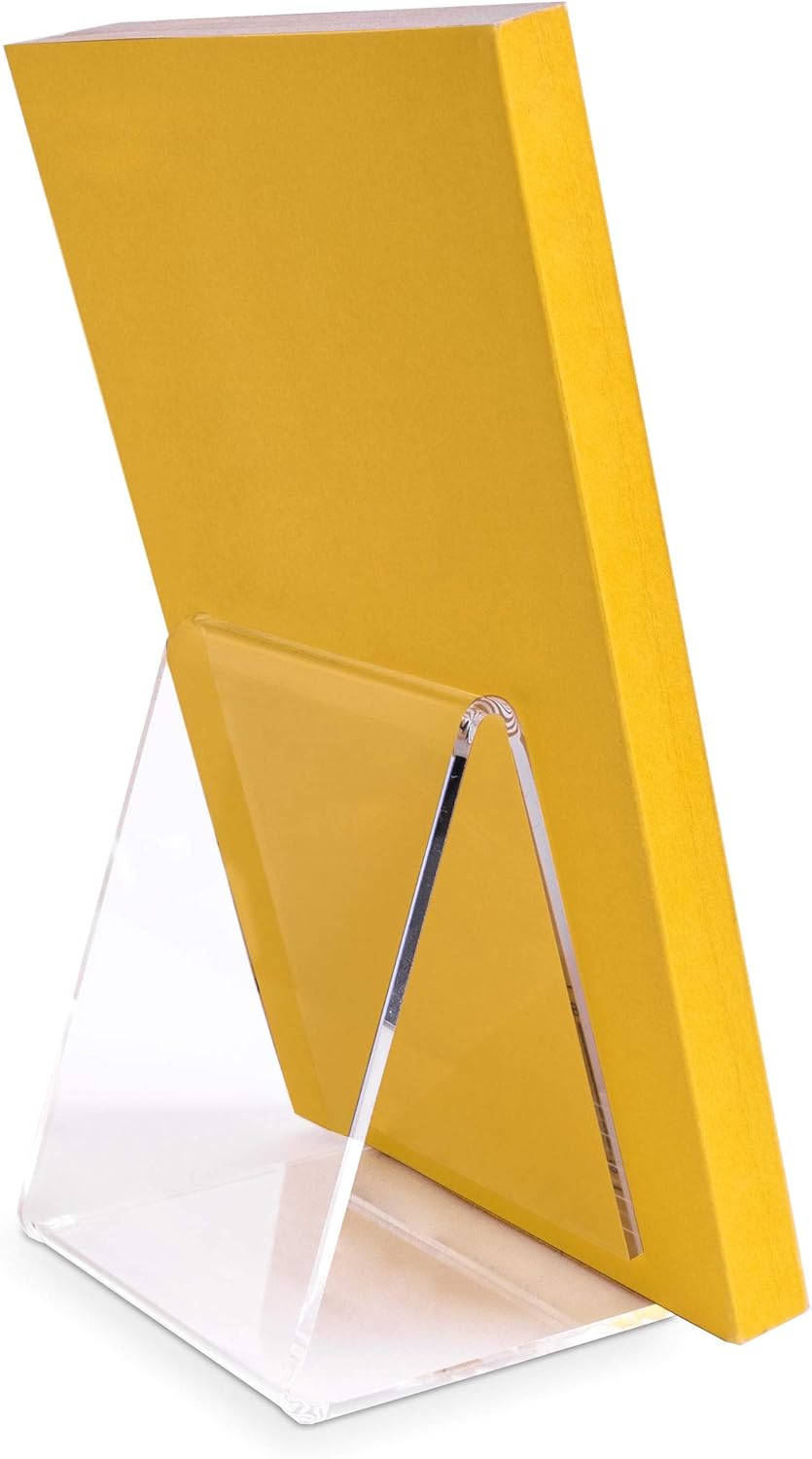 VitAdisplays Eco Bookends Height 8.0 cm as Clamp Stand Made of Original Plexiglas for e.g. Paperbacks, DVDs, CDs, Small Items - Image 4
