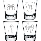 MIP Set of 4 Shot Glasses 1.75oz Shot Glass Gift Spiders Spider Collection