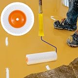 QWORK Self-Levelling Cement Tool Kit Roller Spike Shoes Scraper Epoxy Floor view 4