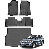 Jenofa-Floor Mats for Acura RDX 2013-2015 All Weather Floor Mats Set Car Mat for Acura RDX Full Set Floor Liners Custom for RDX Accessories