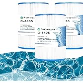 Savener® C-4405 Hot Tub Spa Filter Cartridge, Replaces FC-2387, PRB25SF, APCC7062, CMP 25392-000-100, Rainbow DSF 50, 817-5010, PRB25SF, Marquis 20342, PRB25SF-PAIR, 50 Sq. Ft, 3 Pack