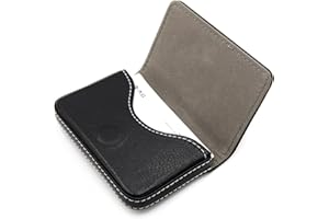AI-DEE RFID Blocking Wallet - Minimalist Leather Business Credit Card Holder - Black