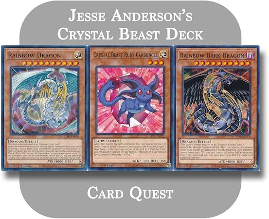 Amazon 遊戯王 Gx ジェシー アンダーソンの完全クリスタルビースト レインボー ドラゴンデッキ トレカ 通販