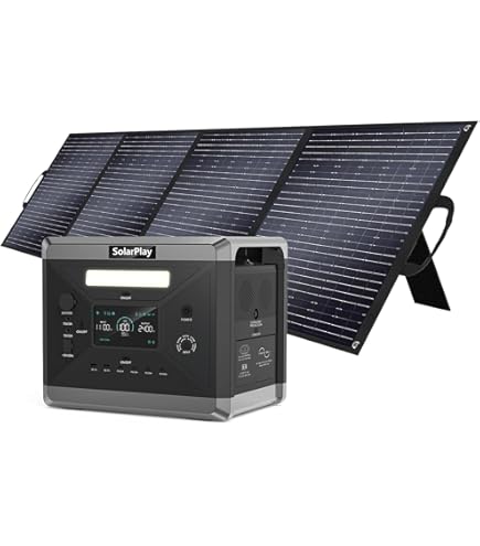 Amazon.com : SolarPlay Q2501 2400W Portable Power Station, 2160Wh