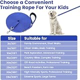 HAPPY HACHI 3m/10ft Dog Training Lead Nylon Leash 360° Clip Soft Handle Blue view 5