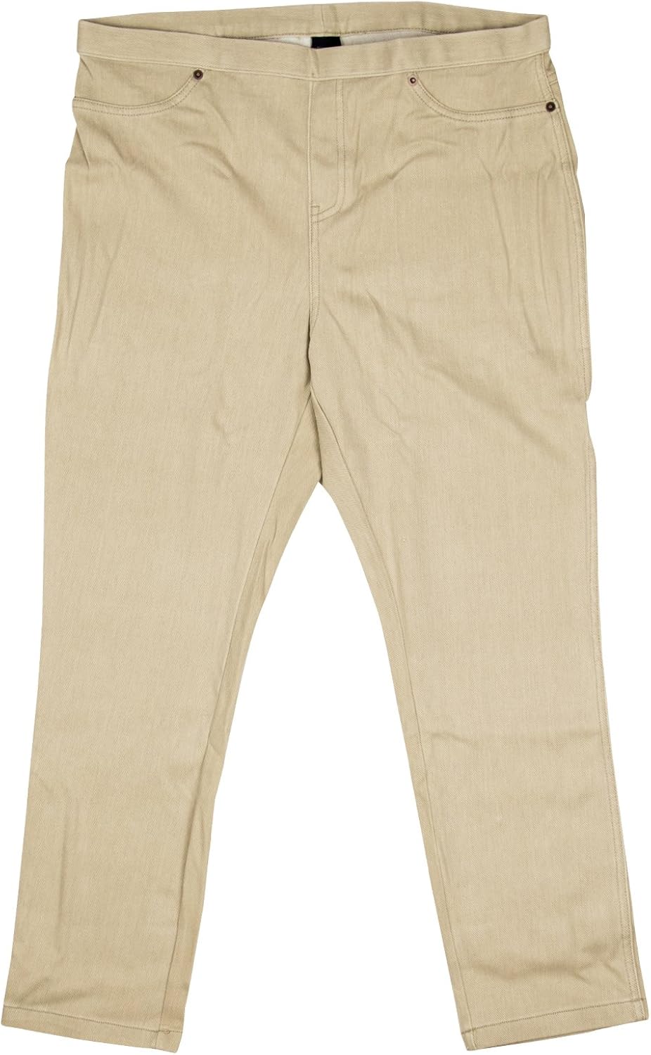 June & Daisy Womens Denim Capri Leggings Medium Khaki at Amazon Womenâs Clothing store