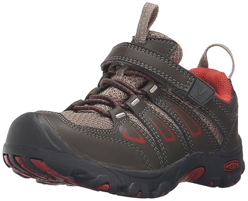 KEEN Oakridge Low Hiking Shoe (Toddler/Little Kid), Black Olive