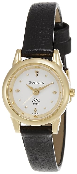 Sonata Analog Gold Dial Women's Watch -NJ8925YL01W
