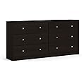 Tvilum 6 Drawer Double Dresser, 1, Coffee