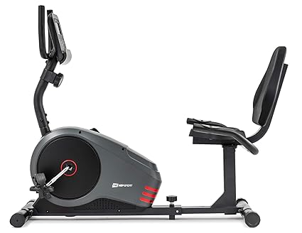 Hop-Sport Liegeheimtrainer Root Sitzheimtrainer Heimtrainer Sitzergometer 9,5 kg Schwungmasse 8 Widerstandsstufen Benutzergew