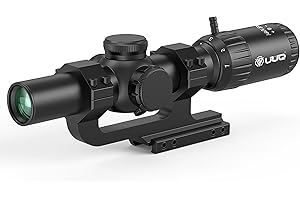 UUQ Aspire ED LPVO 1-6x24mm Tactical Hunting Rifle Scope - Second Focal Plane | Illuminated MOA Reticle | Waterproof & Fog-Pr