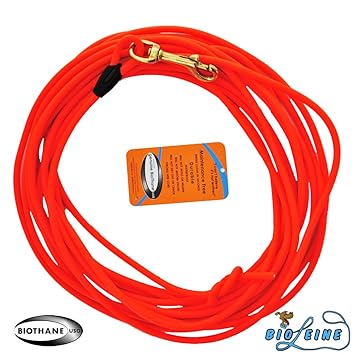 bio-leine 10m Schleppleine aus runder Beta-Biothane für kleine und große Hunde Ø 6mm