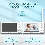 Blemil Upgrade Baby Monitor 29H Battery 4.3 Inch IPS Split Screen 2 Cameras view 4