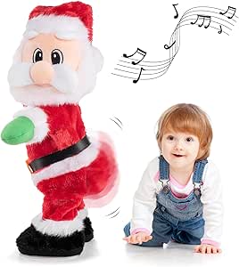 Amazon.com: Twerking Santa Claus, 14" Santa Doll Animated Christmas