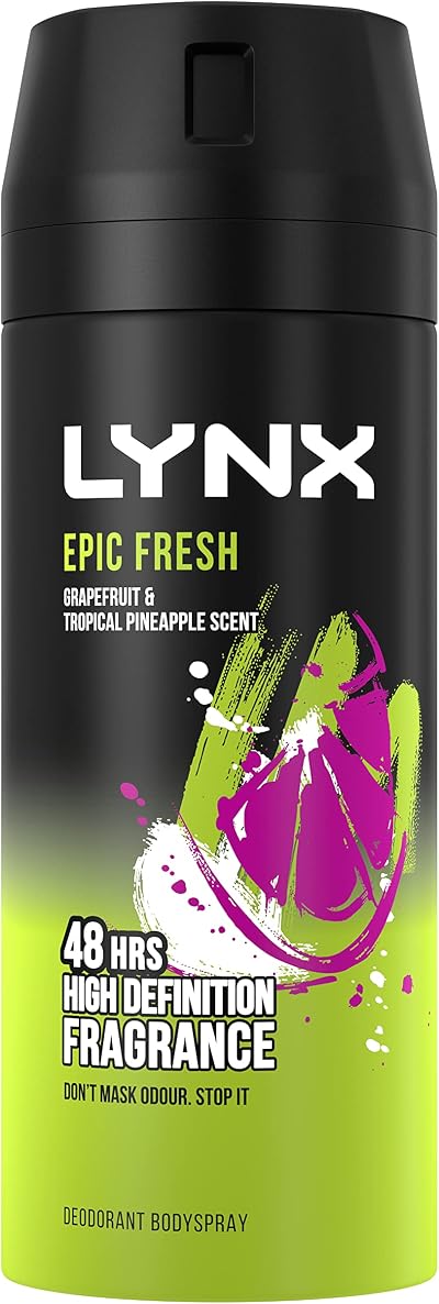 Lynx Epic Fresh Grapefruit & Pineapple Body Spray Men 150ml