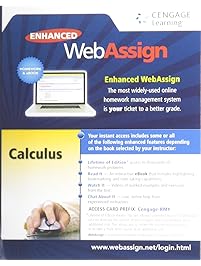 Enhanced WebAssign Printed Access Card for Calculus, Multi-Term Courses, Life of Edition, 1st Edition