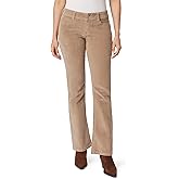 WallFlower Womens Feisty Curvy Low Rise Slim Flare Corduroy Juniors Pants