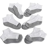 Jefferies Socks Big Boys' Seamless-Toe Quarter Athletic Socks (Pack of 6)