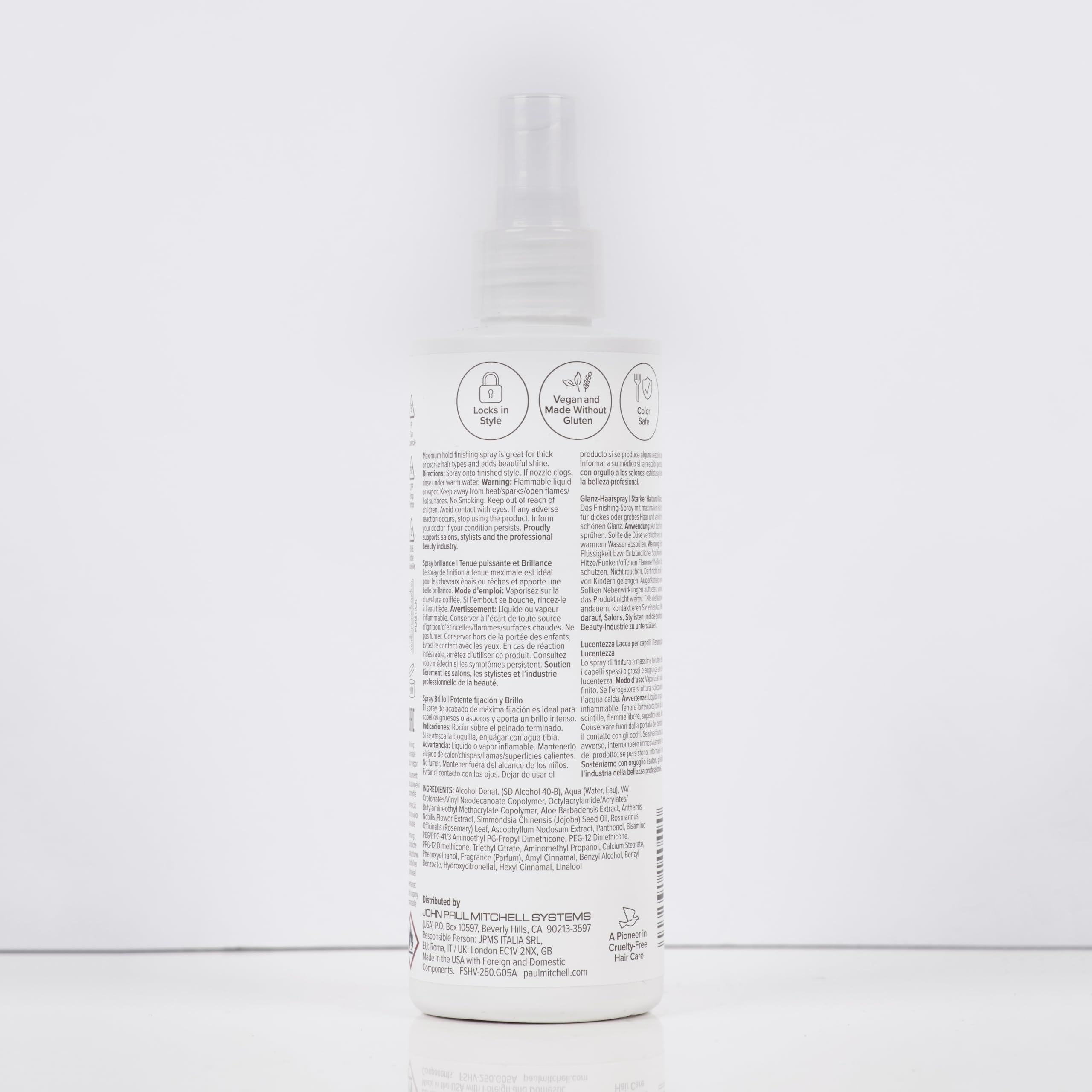 Paul Mitchell Freeze and Shine Super Hairspray, Maximum Hold, Shiny Finish Hairspray, For Coarse Hair