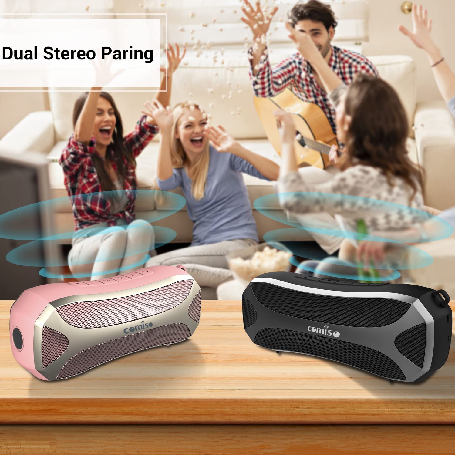 Mua comiso Portable Bluetooth Speaker, Waterproof IPX7 Shower Speaker ...