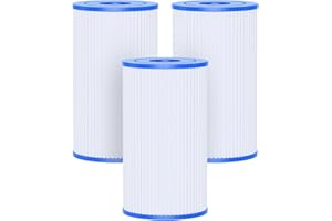 AQUALTRA Pool Filter B Compatible with 29005E Easy Set Swimming Pool Filter Cartridge, 10" x 5 3/4" Above Ground Pool Filters 3 Pack