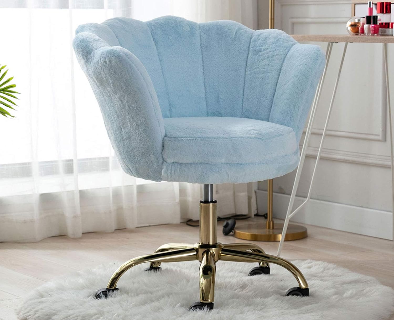 baby blue chair