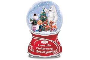 Rudolph The Red Nosed Reindeer Musical Glitter Globe