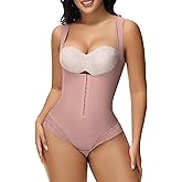 SHAPSHE Shapewear Bodysuit for Women Tummy Control Fajas Colombianas Waist Trainer Girdle Thong Open Bust Body Shaper