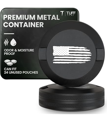 Amazon.com: Premium Pouch Container | Zyn Metal Can | Moisture