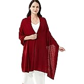 RYYOYY Luxury 100% Cashmere Wrap Soft Scarf Stole Knitted Shawl for Women Wayfarer Travel Extra Large 87"x28"
