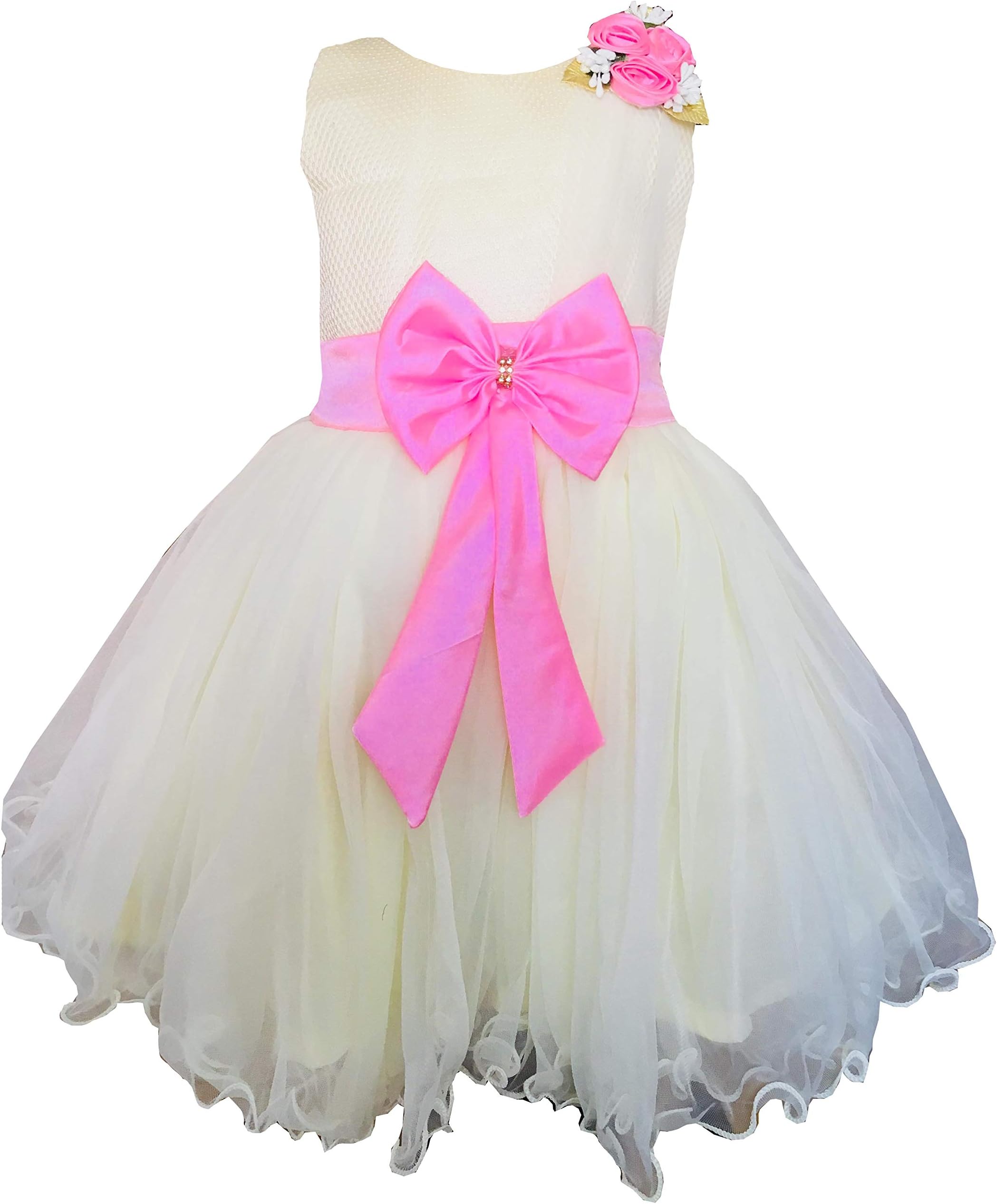 ALL ABOUT PINKS Baby Girls' Knee Length Dress.