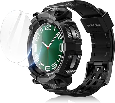 SUPCASE Unicorn Beetle Pro Samsung Watch 6 Classic 47mm Case Rugged Black 2