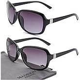 Madison Avenue 2 Pack Classic Vintage Sunglasses for Women Men,Fashion Sun Shades Glasses with UV400 Protection