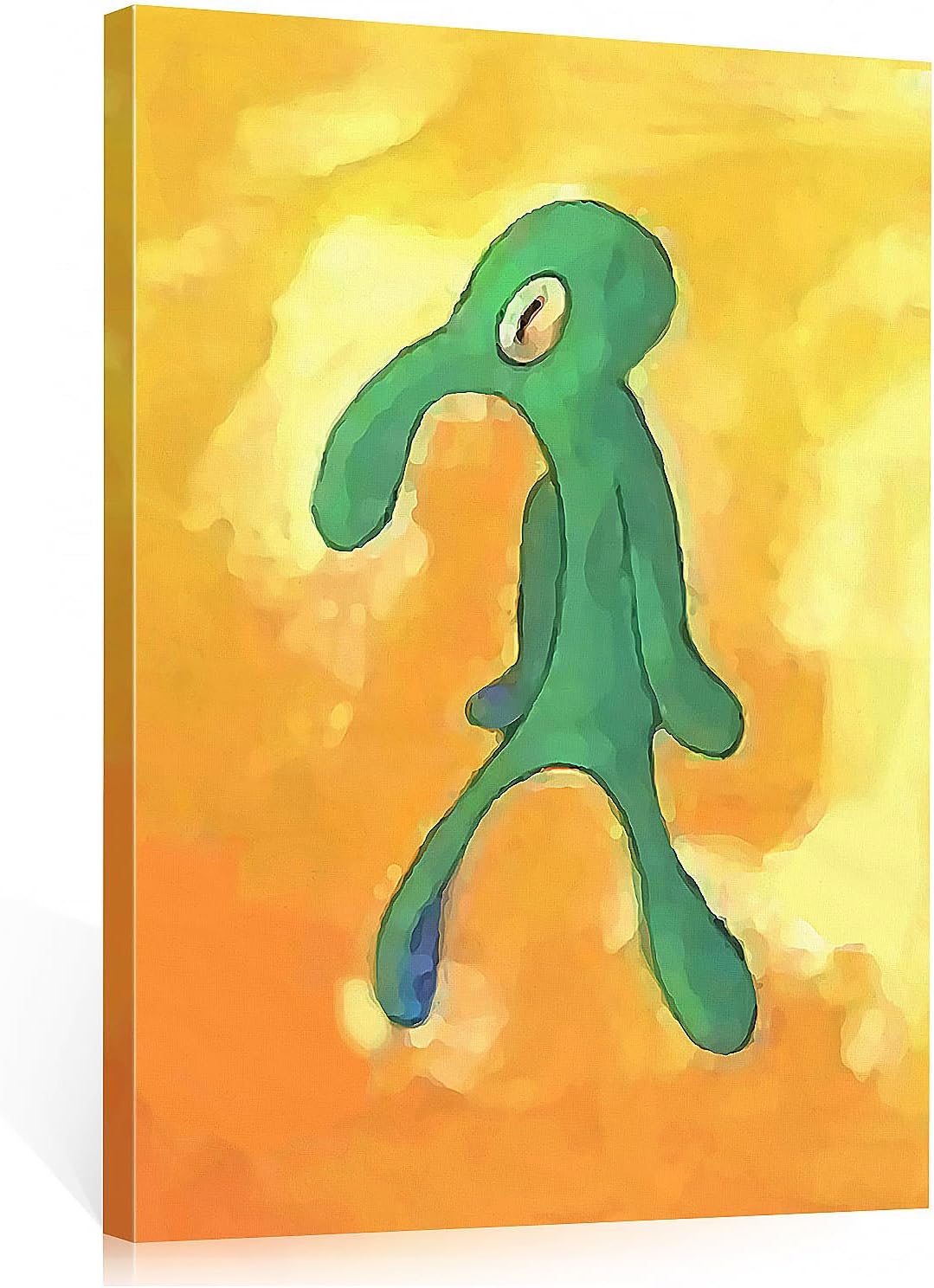 Paintings - Renyqatt Bold and Brash Squidward Painting Canvas Wall Art Home Decorations for Bedroom Living Room Bathroom (8x12 inches, Bold and Brash)