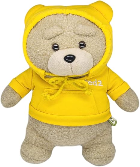 Amazon Co Jp フード付きテディベア 映画のテッドからテッド ぬいぐるみ 楽しくキュートなぬいぐるみ ギフト 12インチ イエロー おもちゃ