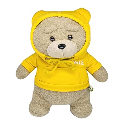 12 Yellow Hoodie Teddy Bear Fun Cute Plush Gift Kuwait Ubuy - Main Image