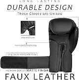 EVO Fitness Boxing Pads Gloves Set Matte Black 14oz Gloves Target Focus Mitts view 5