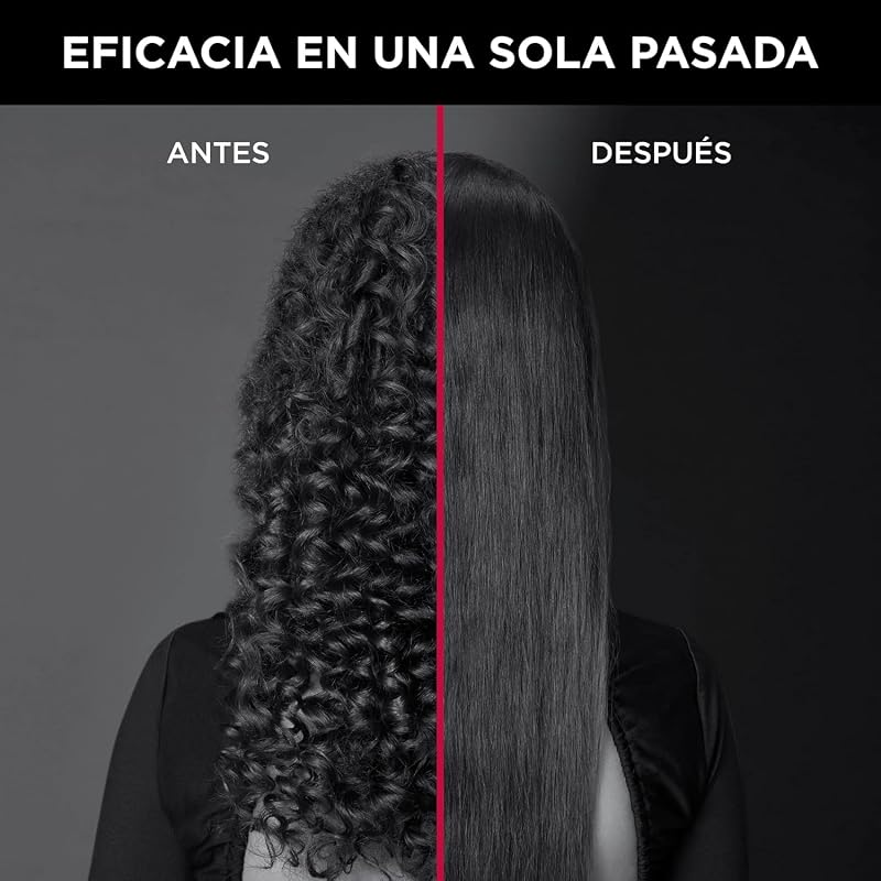 Rowenta x karl lagerfeld k/pro stylist sf467l - alisador de cabelo com revestimento cerâmico, 8 temperaturas, alisamento e ondulação, sistema de travamento, pente integrado, inclui bolsa de higiene e grampos de cabelo