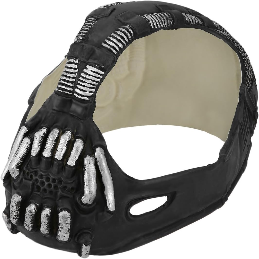 Ballylelly Universal Bane Mask Batman Cosplay Helmet 3D Bane Latex Mask With Voice Changer Halloween Costume Accessories For Party