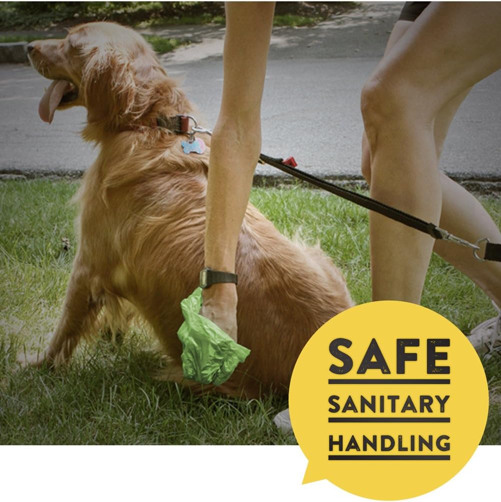 Pets N Bags Dog Poop Bags, Dog Waste Bags, Biodegradable Unscented Refill Rolls, Includes Dispenser : Pet Supplies