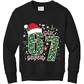 wild custom apparel 67 67 Six Seven Boys Girls Kids Youth Ugly Funny Christmas Sweater Crewneck Sweatshirt